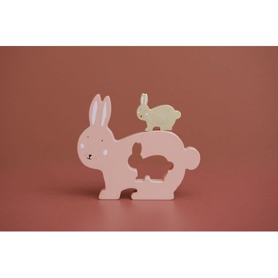 Trixie Baby Dřevěné baby puzzle Rabbit
