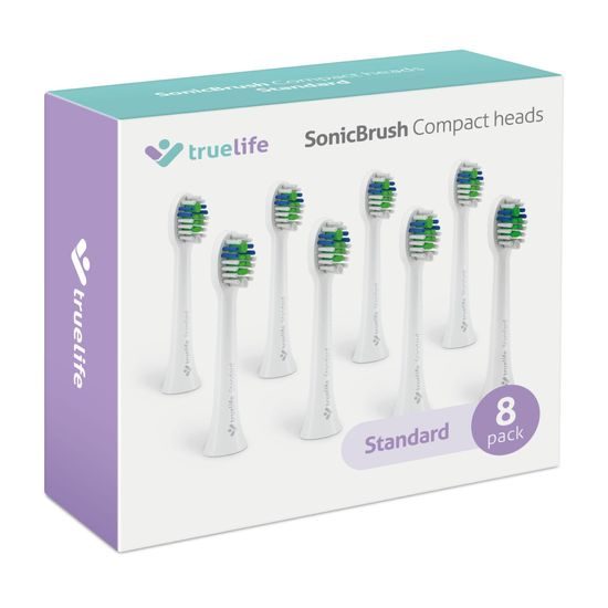 TrueLife SonicBrush Compact-series heads Standard white 8 pack