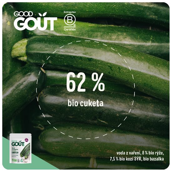 Good Gout BIO Cuketové rizoto s kozím sýrem 190 g