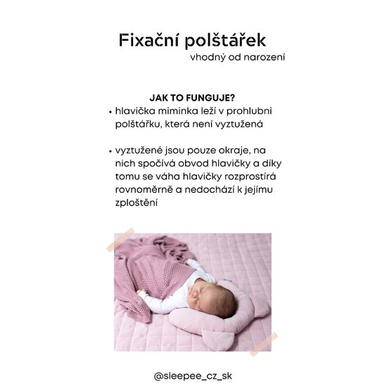 Fixační polštář Sleepee Royal Baby Teddy Bear Green