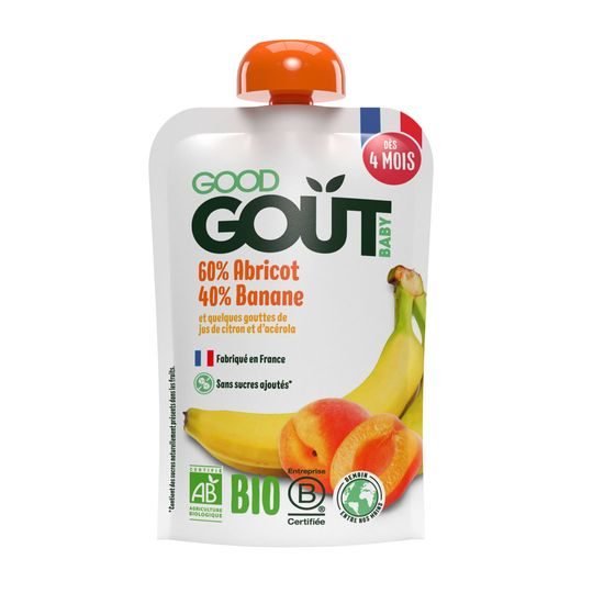 Good Gout BIO Meruňka s banánem 120g