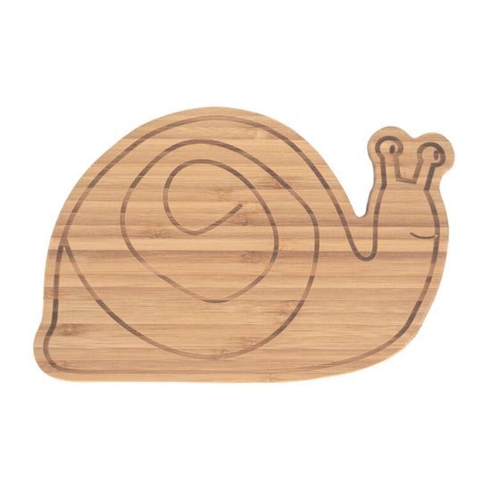Lässig Breakfast Board Bamboo Wood Garden Explorer snail