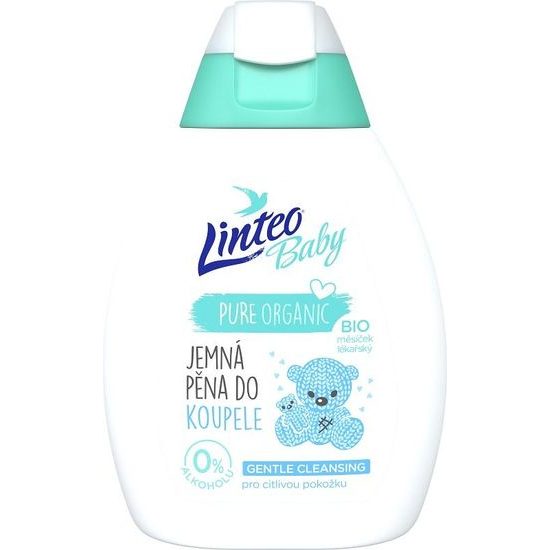 LINTEO BABY Dětská pěna do koupele s Bio měsíčkem lékařským 250ml