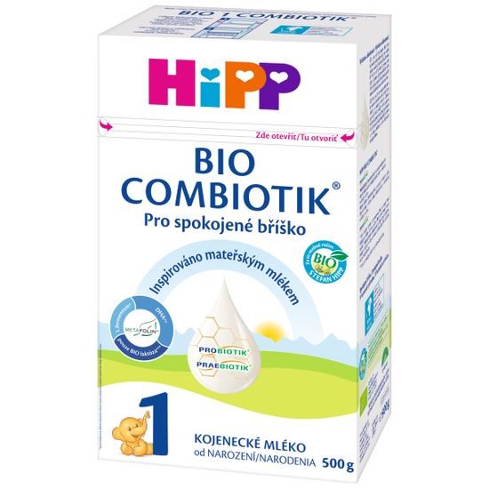 HiPP Počáteční mléčná kojenecká výživa HiPP 1 BIO Combiotik 500g NEW
