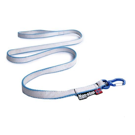 Non-stop Dogwear Rock leash white/blue 10mm vodítko