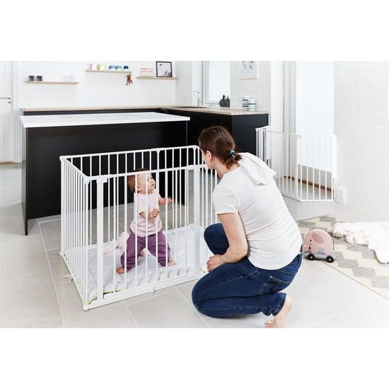 BabyDan Dětská ohrádka Babydan Square playpen bílá+matrace