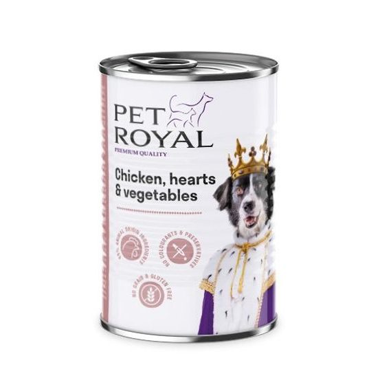 Pet Royal Konzerva kuře, srdce a zelenina 400g