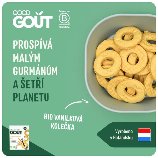 Good Gout BIO Vanilková kolečka 80 g