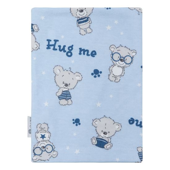 ESITO Žínka do koupele Jersey Teddy bears - modrá / 19 x 14 cm