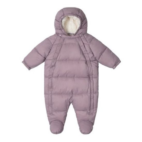 LEOKID Baby Overall Eddy Lilac Gray vel. 0 – 3 měsíce (vel. 56)