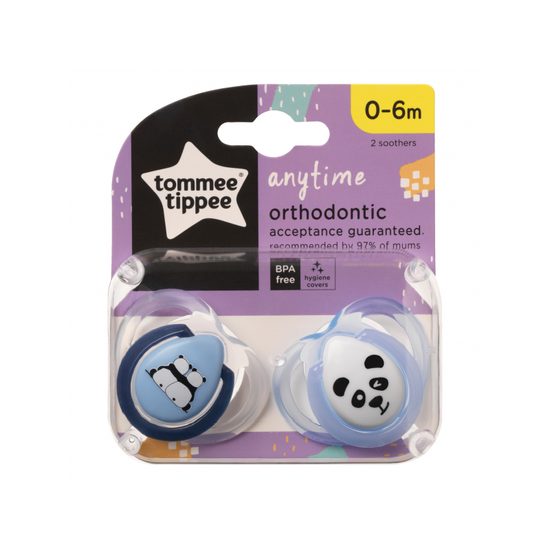 Tommee Tippee Šidítko C2N silikon Any Time 2ks 0-6m