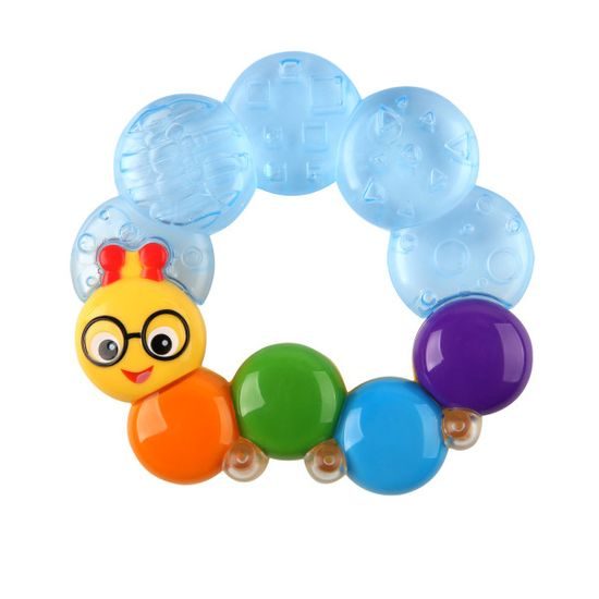 Baby Einstein kousátko plněné vodou Teether-pillar™ modrá 3m+