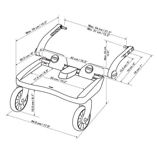 Lascal závěsné stupátko Buggy Board MAXI