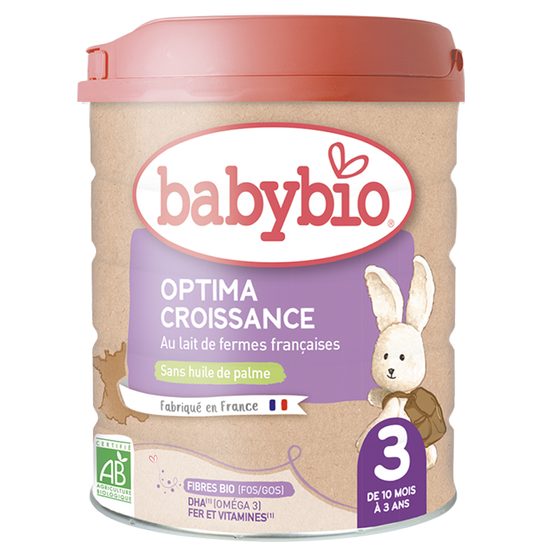 BABYBIO Optima 3 batolecí kojenecké bio mléko s probiotiky a prebiotiky 800 g