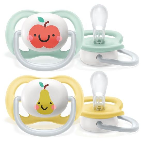 Philips AVENT Šidítko Ultra air neutral (jablko) 0-6m 2ks