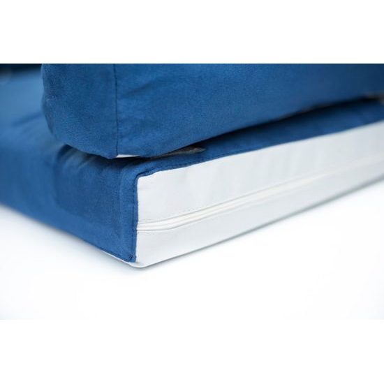 Aminela pelíšek s okrajem 100x70cm Half and Half modrá/světle šedá + čistící ubrousky ZDARMA