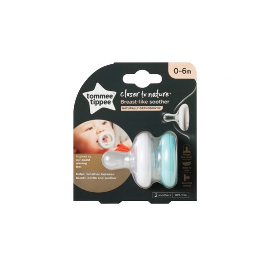 Tommee Tippee šidítko C2N silikon Natural 2ks 0-6m