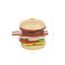 ZOPA Dřevěný nasazovací hamburger