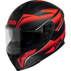 Integrální helma iXS iXS1100 2.3 X14085 matná černá-červená 2XL