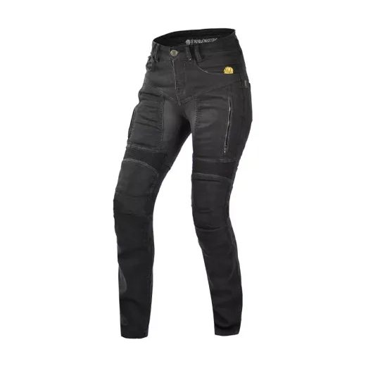 DÁMSKE KEVLAROVÉ RIFLE NA MOTO TRILOBITE 661 PARADO SLIM FIT BLACK LEVEL 2 VEĽ. 26