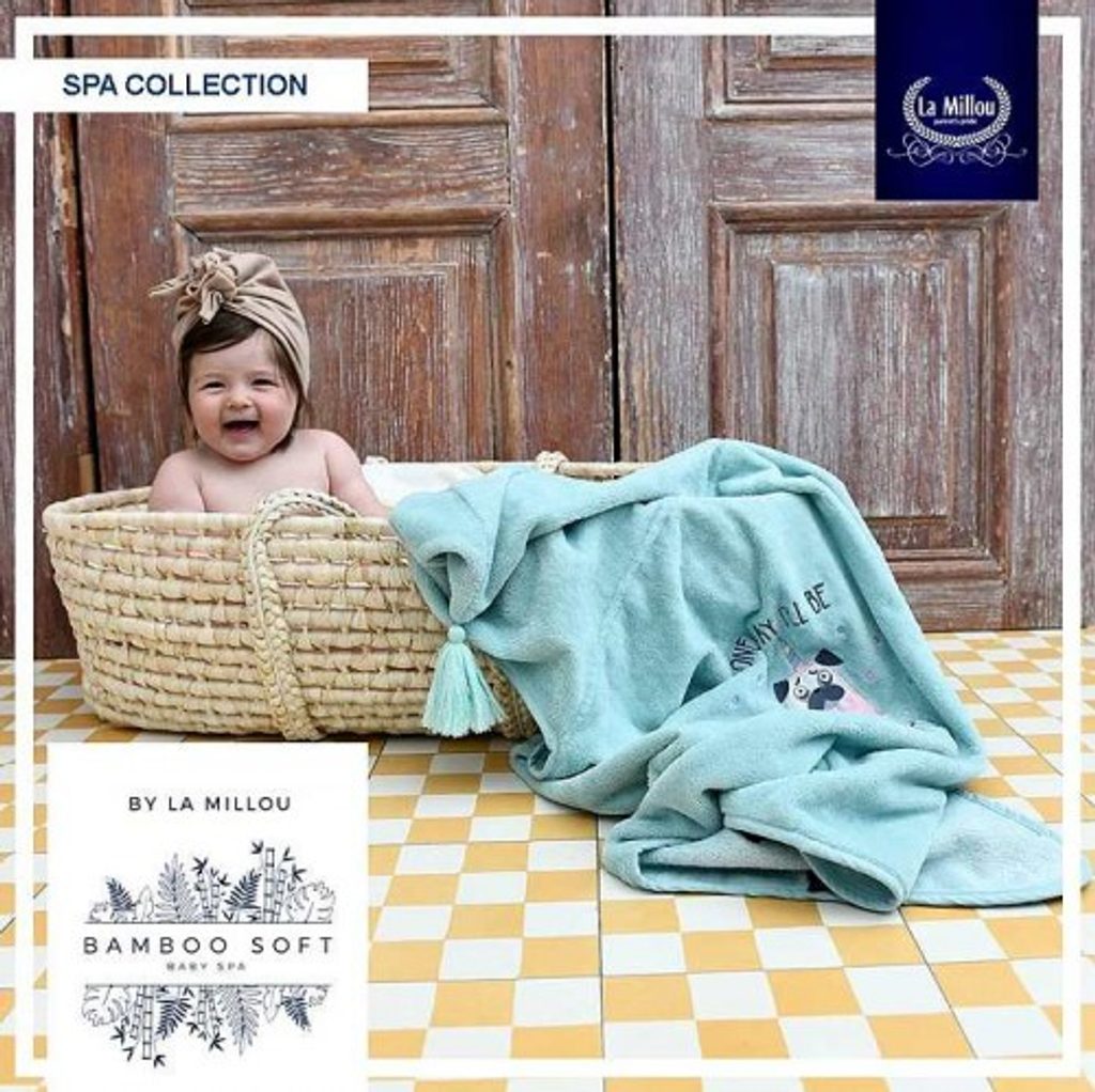 La Millou Luxusní dětská osuška s kapucí BAMBOO Soft "M" (Kid) - MINT & I  LOVE PANDA by Marta Z. - ProMrňousky.cz