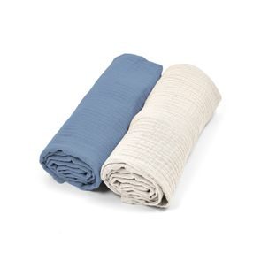 Albero Mio Mušelínové pleny 2ks MODRÁ