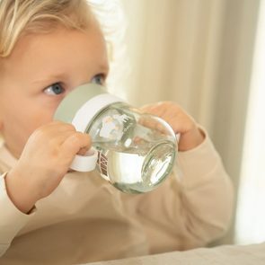 Canpol babies Nevylévací hrneček se slámkou a závažím EXOTIC ANIMALS 270ml RŮŽOVÝ