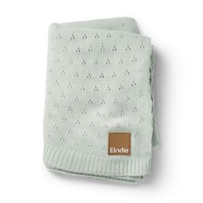 Elodie Details Pletená deka Pointelle - Mineral Green