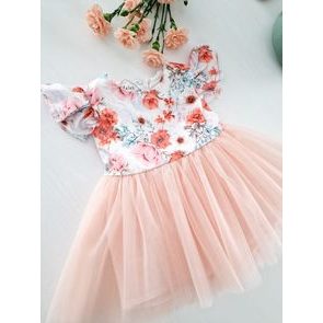 Le Bebe Mušelínové šaty BÍLÉ s perletí