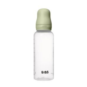 BIBS Skleněná kojenecká láhev antikoliková kaučuk 120ml IVORY