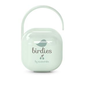 Suavinex Birdies krabička na dudlík ZELENÁ