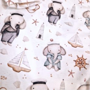 Le Bebe Souprava body + polodupačky Žirafa a srneček