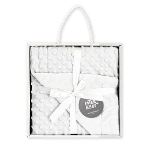 Interbaby Deka extra měkká Kuličky BÍLÁ