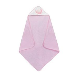 Akuku Osuška s kapucí 100x100cm MEDVÍDEK ŠEDÁ