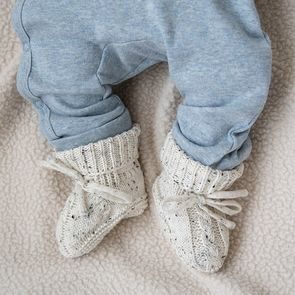 LODGER Capáčky 0-6m Knit Cable Buffalo