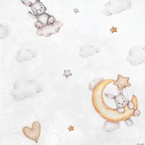 Albero Mio Bambusová osuška s kapucí (CP1) RETRO FLOWERS