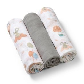 BabyOno Bambusové pleny 3ks Myšky/Šedá