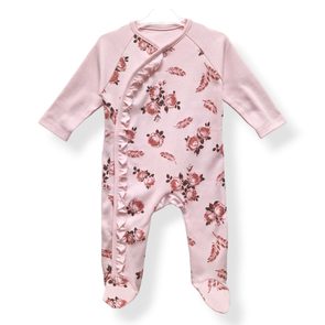 Lili Royal Baby Overal s volánkem Roses RŮŽOVÁ