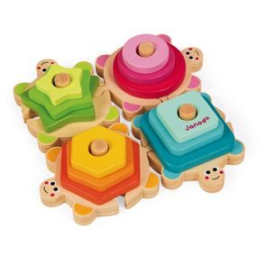 Janod I Wood skládačka želvičky