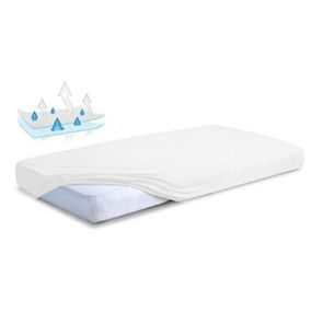 BabyMatex Nepromokavé froté prostěradlo 120x60cm BÍLÉ