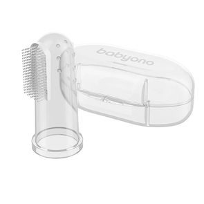 BabyOno Zubní kartáček na první zoubky a masáž dásní