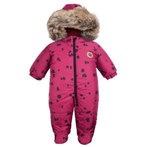 Eevi Kojenecká zimní kombinéza overal Dogs&Spots JAHODOVÁ