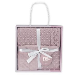 Interbaby Deka extra měkká Kuličky STARORŮŽOVÁ