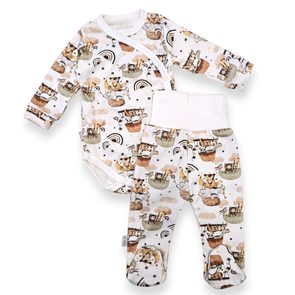 Le Bebe Souprava body + polodupačky Let balónem