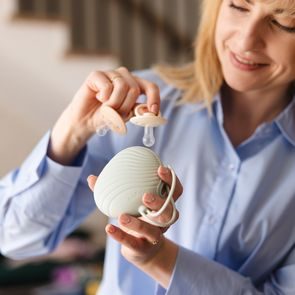 BabyOno Box na dudlík MINT/ŠEDÁ