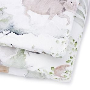 La Millou Deka Velvet "XL" (140x200cm) FLORES & SMOKE ROSE by Marcin Tyszka