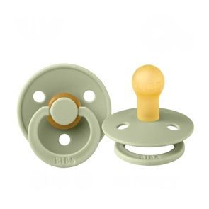 BIBS Colour dudlík kaučuk kulatý 0-6m SAGE