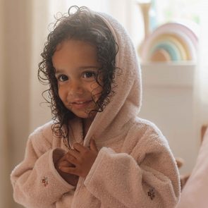 BIBS Kangaroo froté pončo BIO bavlna SAGE