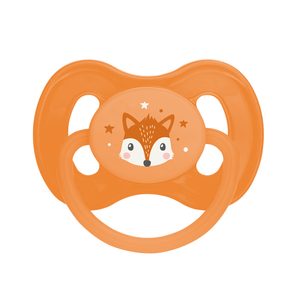 Canpol babies Dudlík kaučukový třešinka 0-6m Cute Animals ORANŽOVÝ