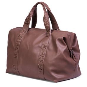 Childhome Přebalovací taška Mommy Bag Signature Vegan Leather Dark Brown